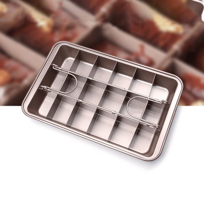 Chocolate Brownie Baking Tray Stainless Steel Cake Tools Home diy Cake Tools